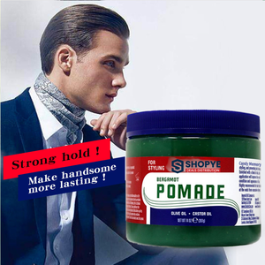 Hot Sale Bergamot Hair Pomade with Olive & Castor Oil Strong Hold High Shine for Waves <b>Braids</b> All Hair Types - Product Image 5