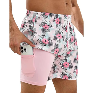 Pantalones Cortos de Malla para Hombre Personalizados al por Mayor, Shorts de Playa para Hombre, Pantalones Cortos Holgados de Verano de Secado Rápido con Bolsillos para Mantenerse Fresco - Product Image 1