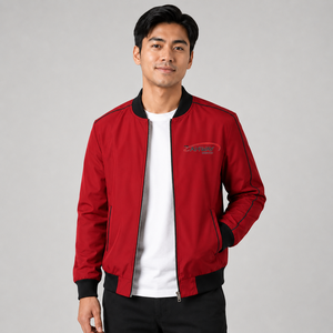 Casual Wear <b>Men</b> Bomber <b>Jacket</b> Custom Logo <b>Lightweight</b> Full Zipper Streetwear Windproof Outerwear High Quality <b>Men</b> Bomber <b>Jacket</b> - Product Image 1