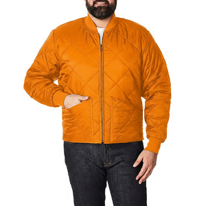 Blouson Bomber Matelassé Bleu Marine pour Homme avec Poches Zippées – Coupe Droite Décontractée pour le Printemps – Imperméable, Respirant et Coupe-Vent - Product Image 2