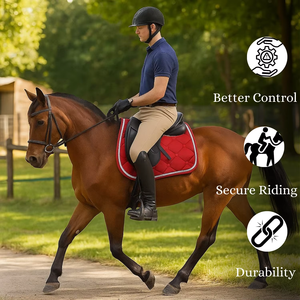 Almohadilla de Montar a Caballo Acolchada Premium, Transpirable, para Salto y Doma, Suave, Absorbente de Impactos, Duradera, para Entrenamiento - Product Image 3