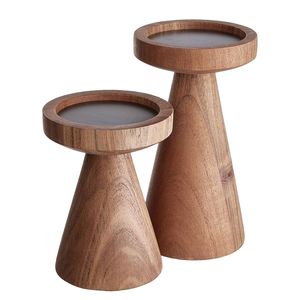 Handcrafted Wooden Candle Holder Artistic <b>Rustic</b> Decor Accessory For Modern Apartment Hotel And Event Table Styling - Product Image 5