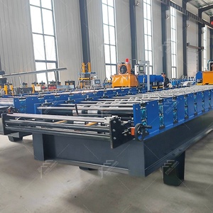 Máquina formadora de rollos de chapa trapezoidal de acero galvanizado de alto rendimiento popular <span class=keywords><strong>en</strong></span> Irak, 1000/1200 mm, con rodamientos de motor - Product Image 5