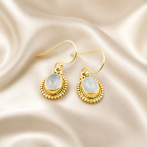Pendientes Colgantes de Cuarzo Rosa Natural en Forma de Lágrima, Plata de Ley 925, Chapados en Oro Rosa y Oro Amarillo, Joyería de Piedras Preciosas Hecha a Mano para Mujer - Product Image 6