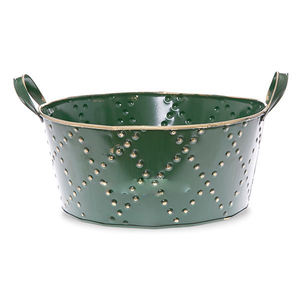 ถังคริสต์มาสขนาดเล็กสำหรับใช้ในบ้าน ทำจากเหล็กสีแดง ลายหิมะ ของขวัญคริสต์มาส แบบเปล่าสำหรับงานซับลิเมชั่น - Product Image 4