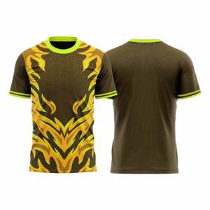 Camiseta Deportiva Sublimada Blanca y Negra para Hombre, Cuello Redondo, Secado Rápido, para Adultos - Product Image 3