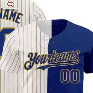 Maillot de baseball personnalisé avec nom et numéro brodés, chemise de sport en maille à manches courtes boutonnée, maillots de softball pour hommes, style streetwear hip-hop - Product Image 2