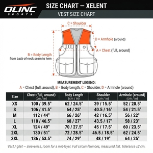 Chaleco de Caza Personalizado de Lona Resistente Color Naranja Brillante para Hombre, Chaleco de Tiro Multibolsillos, Fabricante olinc sports - Product Image 6