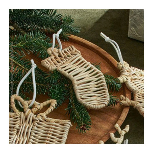 Natural Woven Rattan Bells Crafted in Vietnam for Christmas <b>Trees</b> Door Decor Gift Collections and Global Wholesale - Product Image 5