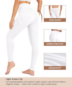 Leggings de sport tricotés unis pour femmes, taille haute, extensibles, respirants, pour yoga, gym, fitness, course et activités sportives - Product Image 2