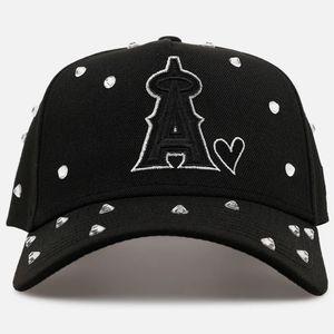 Casquette de baseball unisexe personnalisée avec logo, motif léopard, strass, respirante, imperméable, en coton, boucle réglable, style vintage, OEM - Product Image 1