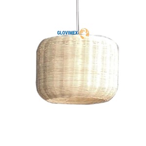 Meilleures ventes, lustre en rotin et bambou fait main, luminaire suspendu pour la décoration de la maison, restaurant, café, projets hôteliers - Product Image 6