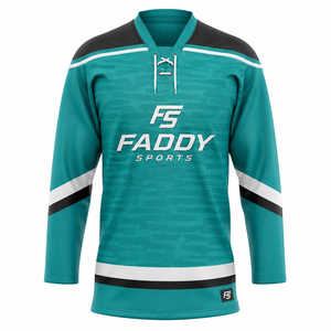 Custom Ice Hockey Uniform Set Sublimated Long Sleeve Jersey Shorts <b>Socks</b> Private Label OEM Teamwear Uniforms - Product Image 1