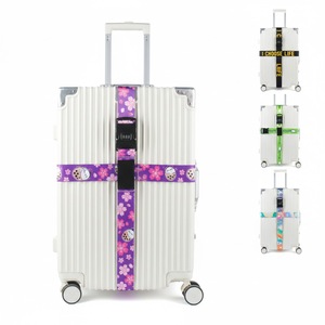 Luggage strap Security <b>Lock</b> Cross Strap Luggage Seat Belt <b>Suitcases</b> Strapping for Travel Belt with ABS <b>Lock</b> - Product Image 1