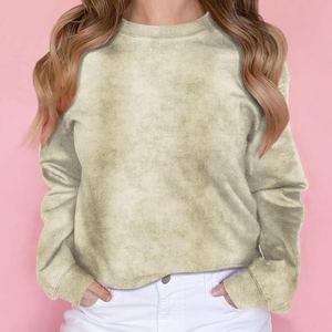 Sudadera Oversize de Cuello Redondo con Cordón para Mujer, 290 g/m², con Logotipo Bordado Personalizado, Impresión por Transferencia, Diseño Dear-Lover - Product Image 3