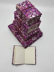 Fabric Cover Handmade Printed Paper <b>Journals</b> Eco Friendly <b>Writing</b> Notebook Thread Sewing Bound 80 Sheets Vintage Diary Gift OEM - Product Image 3