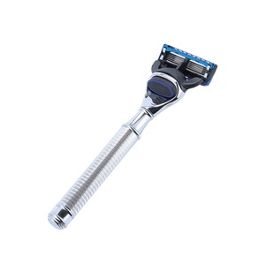 Foshan Customized Sustainable Reusable Wooden Handle 3 <b>Blade</b> Best Shaving Safety <b>razor</b> - Product Image 5