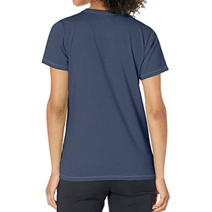 Suéter de Punto Rosa para Mujer, Cuello Redondo, Manga Corta, Camiseta Delgada, Suave, Transpirable, Informal - Product Image 2