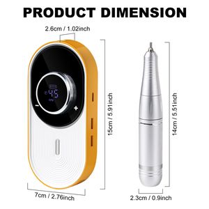 Trapano Elettrico Professionale Ricaricabile 45000RPM per Unghie, Strumento Manicure Silenzioso per Rimozione Smalto Gel - Product Image 6