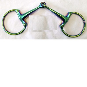 สายรุ้งหลากสีก้นไข่หลวมแหวนงูบิตม้าสแตนเลสสตีลตะปูขี่ม้า5นิ้ว5.5นิ้ว - Product Image 6