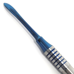 Elevador Perióstico Dental Profesional Molt M9 |   Reflector de Tejido de Acero Inoxidable de Doble Extremo con Puntas Recubiertas de Titanio Azul - Product Image 2