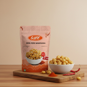 Noix de Makhana grillées épicées Peri Peri avec huile végétale comestible, texture semi-molle, 50g, faible teneur en matières grasses, saveur premium, prêtes à consommer - Product Image 3