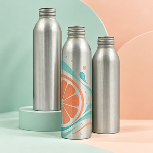 Bouteille en aluminium légère et réutilisable, impression de logo personnalisée, bouteille d'eau recyclable, bouteille de boisson en aluminium avec bouchon ROPP - Product Image 4