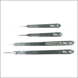 Mango de bisturí de acero inoxidable forjado 3 #4 #7 #9 de calidad superior de fabricación al por mayor - Product Image 1