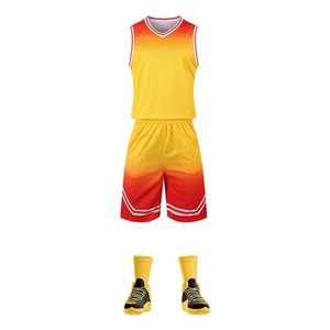 Ensemble de maillots de basket-ball fabriqués en usine, nouveau design, impression par sublimation, respirant, taille plus, uniforme d'équipe sportive - Product Image 1