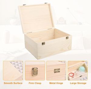 Factory High-quality Wholesale Classic Eco-Friendly Wooden Multifunctional 2-Layer Customized <b>Storage</b> Boxes - Product Image 3