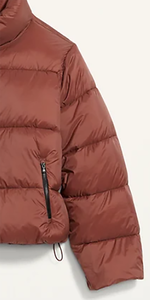 Hot Selling Women Crop Puffer Jacket Casual winter warm Outdoor Fashion Quilted Cropped Puffer Jacket - Product Image 5