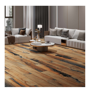 Carreaux de sol en céramique pour intérieur, imitation bois de chêne massif européen moderne, 200x1200mm, épaisseur 10mm, effet pierre. - Product Image 1