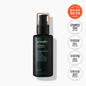กรันพลัส ออร์แกนิค เธอราพี แฮร์ เอสเซนส์ 100 มล. ผสมน้ำมันสกัดเย็น สำหรับผมเสีย - Product Image 1