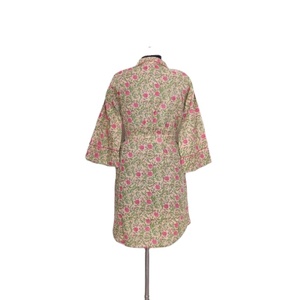 Anokhi Handmade Indian Cotton Shirt for Women Floral Print Long Night Gown Maxi Soft Comfortable Bridal Wrap Natural Sweet - Product Image 2