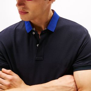 Chemises polo en piqué de coton pour hommes, tendance, de haute qualité, vente en gros personnalisée, manches courtes, vêtements décontractés, unisexe. - Product Image 3