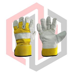 Gants de sécurité pour riggers, paume en cuir renforcée, antidérapants, antistatiques, pour la lutte contre l'incendie, résistants aux déchirures, respirants, sans silicone - Product Image 1