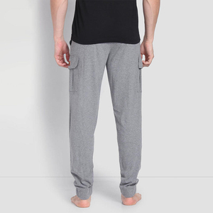 Jogging cargo en molleton de coton premium pour homme, style streetwear, multi-poches, coupe utilitaire - Product Image 1