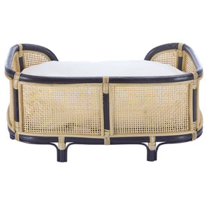 Eco Friendly Wholesale Cane Rattan Pet Bed <b>Cheap</b> Price Woven Dog <b>Couch</b> Furniture Box Frame Bulk Factory Direct Manufacturer - Product Image 2