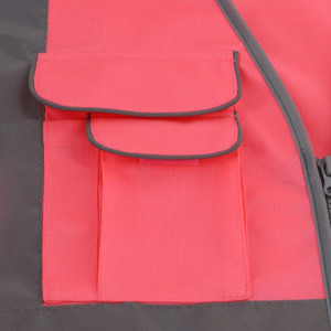 Chaleco de Seguridad Reflectante de Alta Visibilidad Personalizado al por Mayor, ANSI Clase 1, Impermeable, con Luces LED, de Nailon/Poliéster, con Bolsillos, para Construcción en Exteriores - Product Image 4