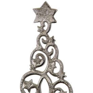 Elegant Silver Metal Christmas <b>Tree</b> <b>Ornament</b> Modern Handmade Design for Christmas Festival Home Interior Decoration At Low Price - Product Image 4