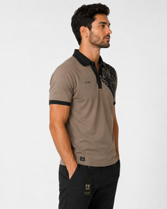 Chemise décontractée à manches courtes pour homme F2 WIN avec poche, séchage rapide, motif uni, tissu tricoté respirant, personnalisable - Product Image 4