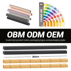 Chuanlan Terrace Deck <span class=keywords><strong>Balustrade</strong></span> en <span class=keywords><strong>verre</strong></span> sans cadre Main courante intérieure et extérieure à canal en U pour escaliers et balcon Design moderne - Product Image 5