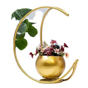 เชิงเทียนเหล็กดัดลายเรขาคณิต งานแฮนด์เมด สีตามสั่ง ของตกแต่งบ้านหรูหราสำหรับงานแต่งงาน แจกันสำหรับตกแต่งภายใน - Product Image 1