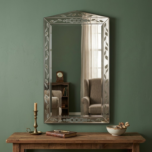 Espejo de Pared Barroco Veneciano Antiguo de Lujo |   Espejo Decorativo de Vidrio para Sala de Estar, Pasillo y Diseño Interior Clásico - Product Image 3