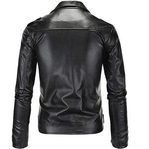 Nouvelle arrivée, veste de moto pour homme, décontractée, de haute qualité, en cuir véritable, fermeture éclair sur le devant, hiver, chauffante, respirante, coupe-vent - Product Image 2