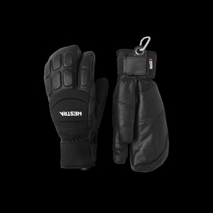 Mitaines de ski thermiques Hestra en coton/polyester/spandex, toutes saisons, longueur poignet, écologiques, compatibles écran tactile, détection par aiguille, unies - Product Image 1