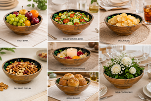 <b>Mango</b> <b>Wood</b> Serving <b>Bowl</b> - Product Image 6