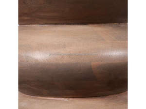 Mesa Auxiliar Redonda Escultural de Madera, Mesa Auxiliar Moderna Rústica de Madera, Mesa Taburete de Madera con Forma de Tambor, Muebles Novedosos 2026 - Product Image 4