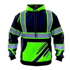 Conjunto de Uniforme de Trabajo Industrial Azul Marino, Chaqueta de Seguridad Reflectante de Alta Visibilidad y Pantalones, Traje de Ingeniería de Construcción - Product Image 5
