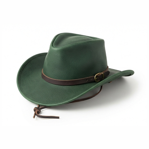 Chapeau de cowboy en polyester/coton fait main, réglable, style européen et américain, pour enfants, avec fourrure, pour la pêche, les fêtes, le sport et l'équitation - Product Image 1